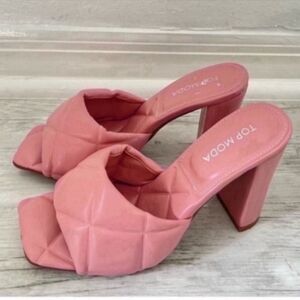 Top Moda Pink Women's Heeled Sandals Size 6